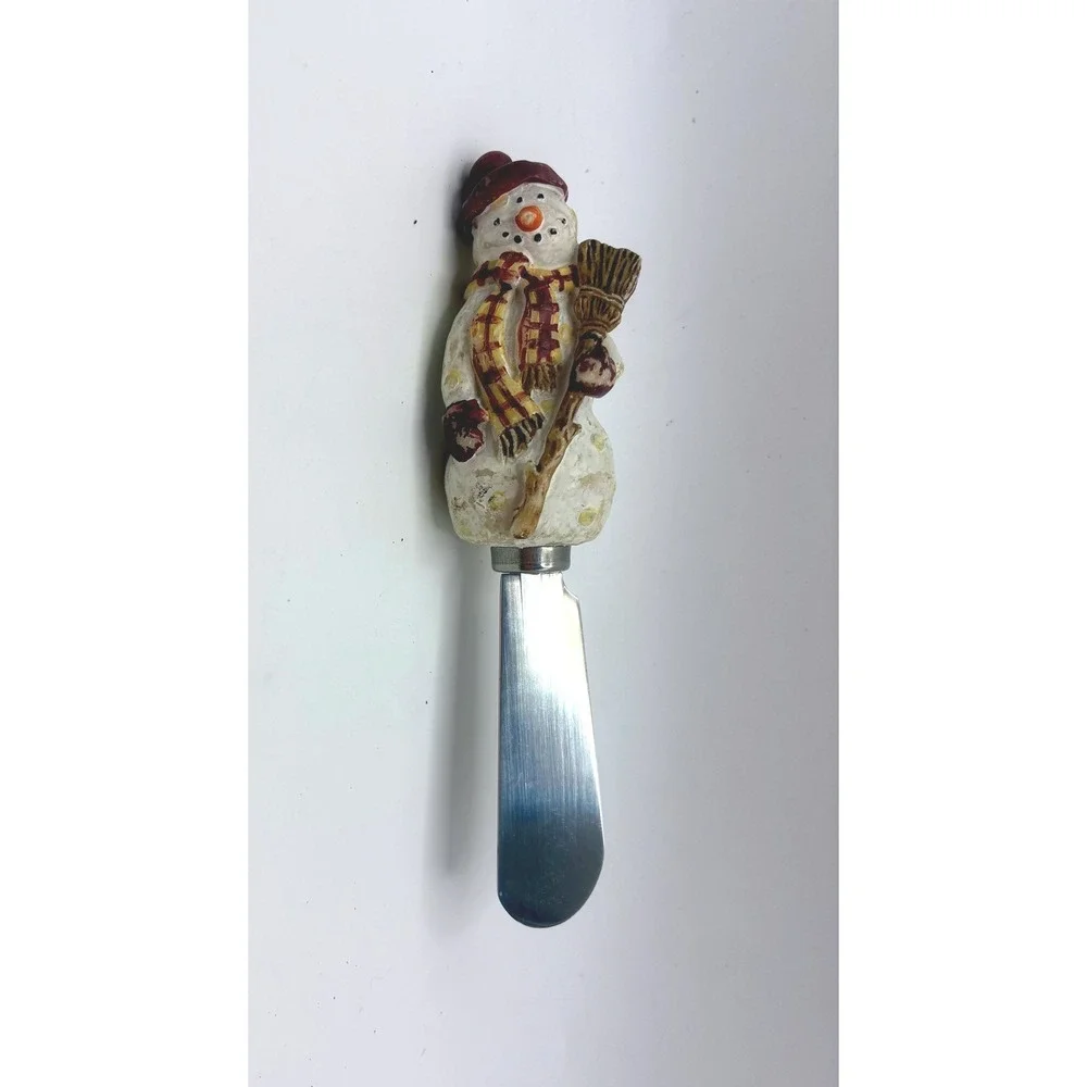 Boston Warehouse Cheese Spreaders Set 6 Multicolor Christmas Holiday Characters